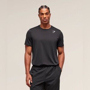 Gymshark Arrival Black Short Sleeve Tee Size M